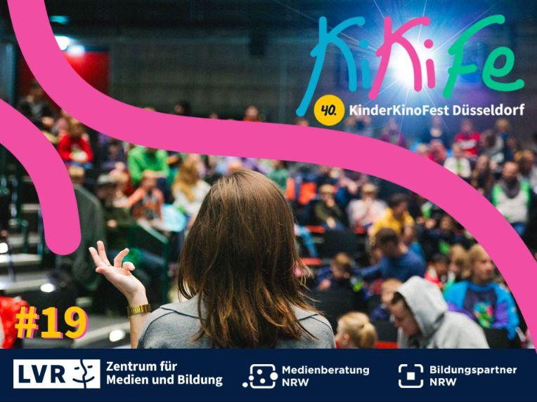 Titelbild des 19. Newsletters. Mit Fokus auf das KinderKinoFest Düsseldorf.